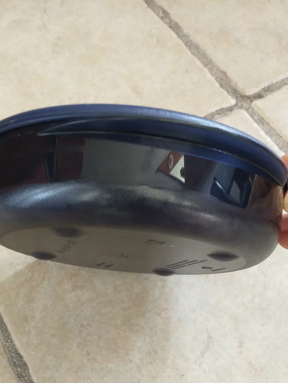 Tupperware Microwavable Round Container Navy blue Used  800 ml 3703A-4